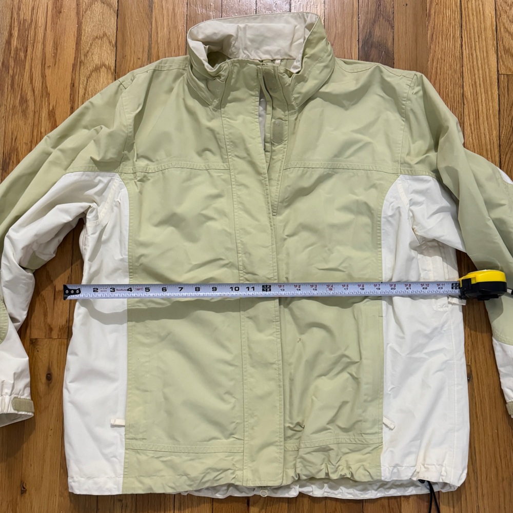 Two-Tone Green and Cream Jacket
